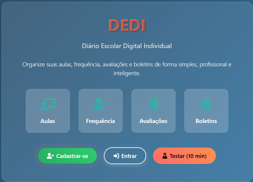 Diário Escolar Digital Individual (DEDI)